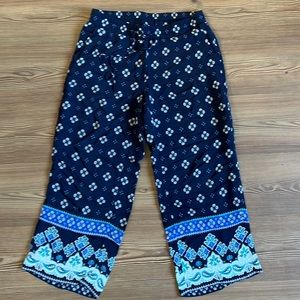 100% Viscose Loft Lounge Pants Beachwear Lightweight Size Small